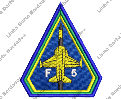 Patch Bordado Avião F5 8x7cm