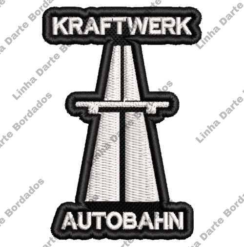 Patch bordado banda Autobahn 5x7cm