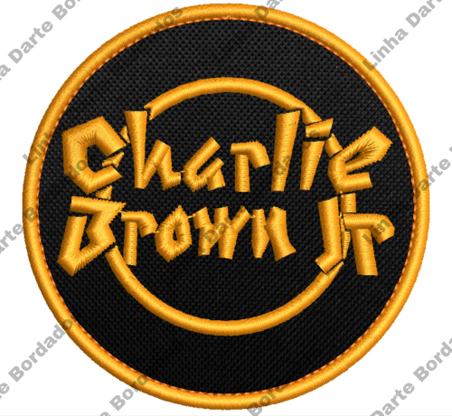 Patch bordado banda Charlie Brown Jr 7cm