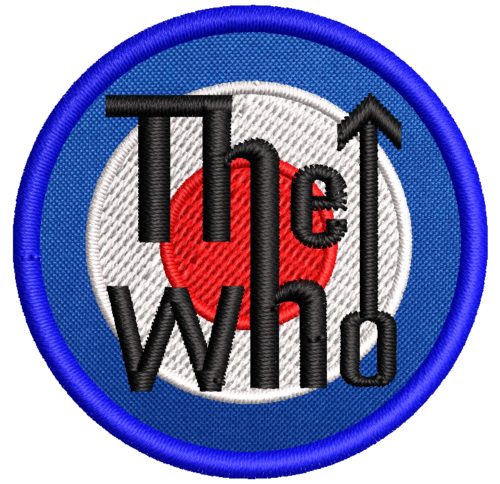 Patch bordado banda The Who 6cm