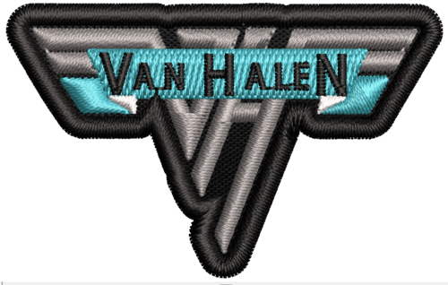 Patch bordado banda Van Halen 7x4cm