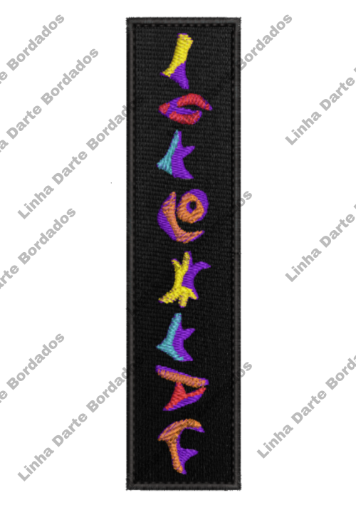 Patch Bordado Banda Coldplay 15x3,5cm