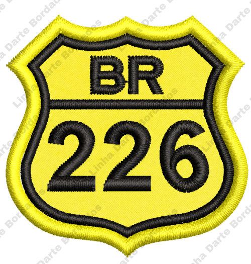 Patch bordado BR-226 5x5cm - Image 2