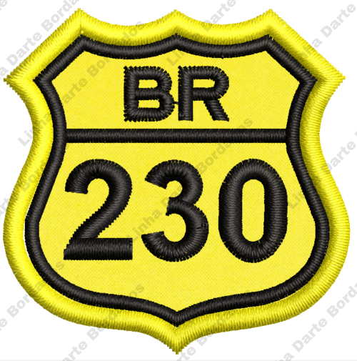 Patch bordado BR-230 5x5cm - Image 2