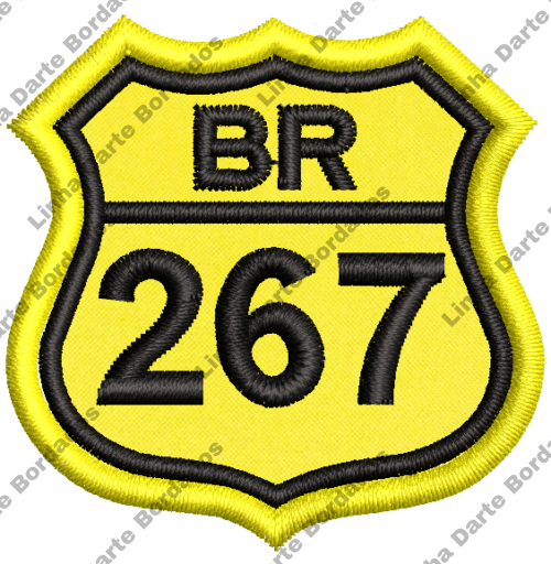 Patch bordado BR-267 5x5cm - Image 2