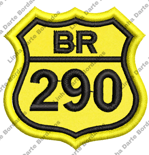 Patch bordado BR-290 5x5cm - Image 2