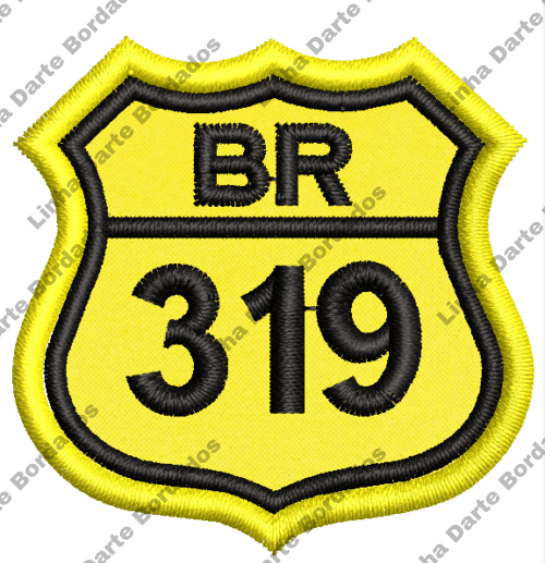 Patch bordado BR-319 5x5cm - Image 2