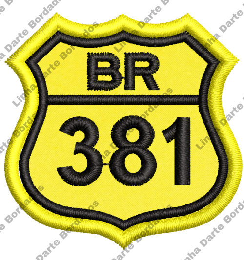 Patch bordado BR-381 5x5cm - Image 2