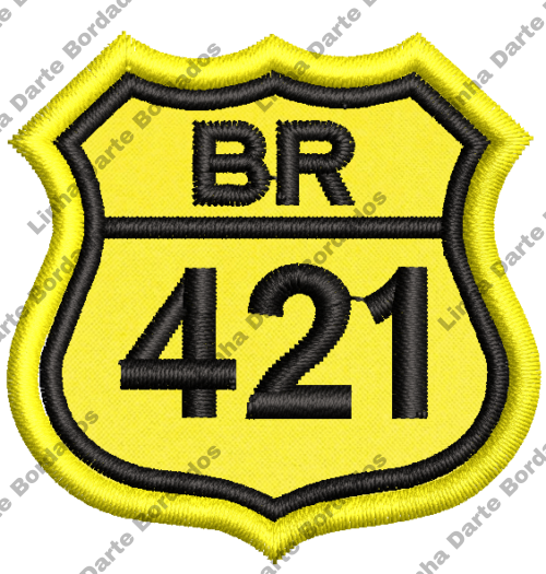 Patch bordado BR-421 5x5cm - Image 2