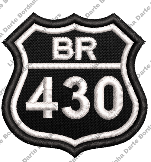 Patch bordado BR-430 5x5cm