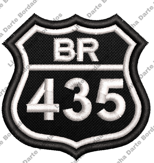 Patch bordado BR-435 5x5cm