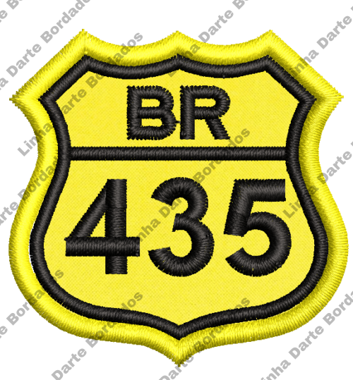 Patch bordado BR-435 5x5cm - Image 2