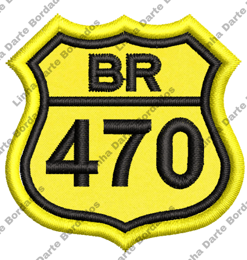 Patch bordado BR-470 5x5cm - Image 2