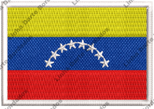 Patch bordado Bandeira Venezuela 7x5cm