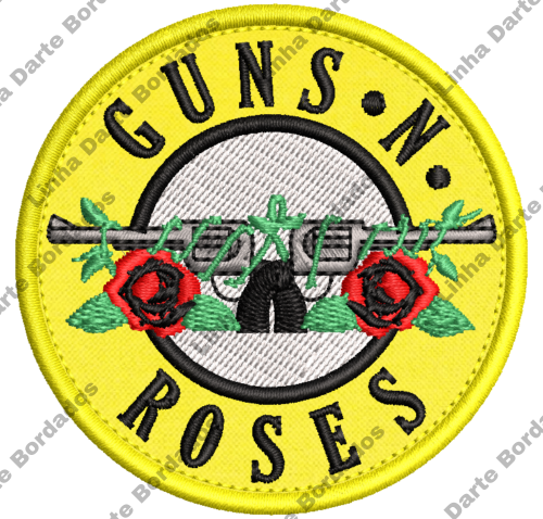 Patch bordado Guns N' Roses 7cm