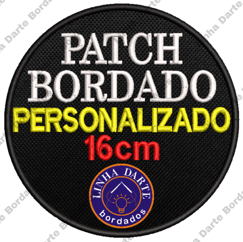 Patch bordado personalizado - 16cm