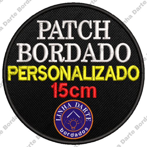 Patch bordado personalizado - 15cm