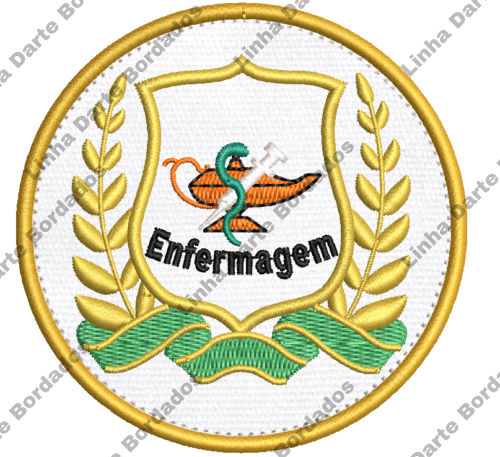 Patch Bordado Enfermagem 8cm