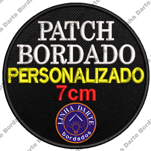 Patch bordado personalizado - 7cm