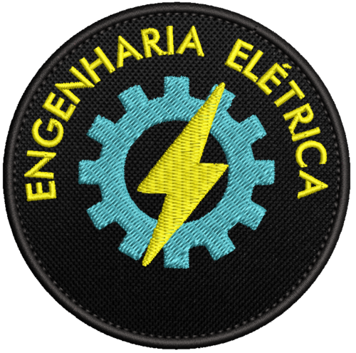 Patch Bordado Engenharia Elétrica - Curso - Profissão 8cm