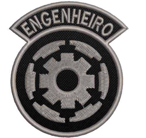 Patch Bordado Engenheiro 8x7cm - curso profissão