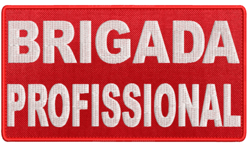 Patch bordado Brigada Profissional 18x10cm