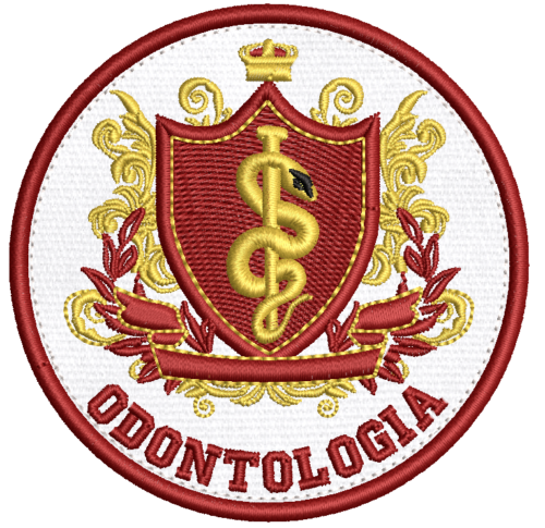 Patch Bordado Odontologia - Curso - Profissão 8cm