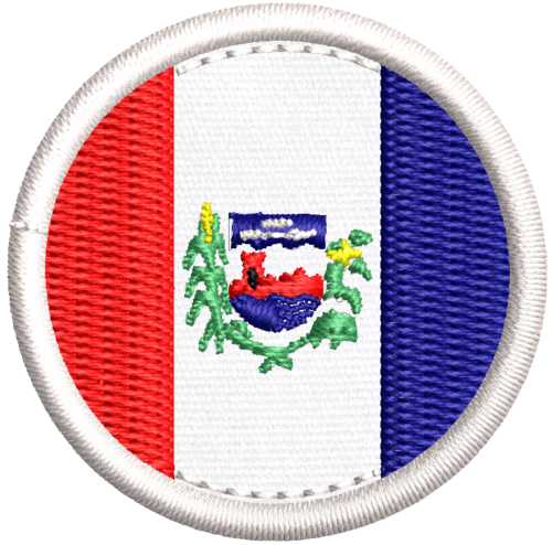 Patch bordado Bandeira Alagoas 4x4cm