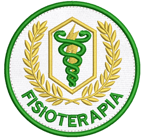 Patch Bordado Fisioterapia - Curso - Profissão 8cm