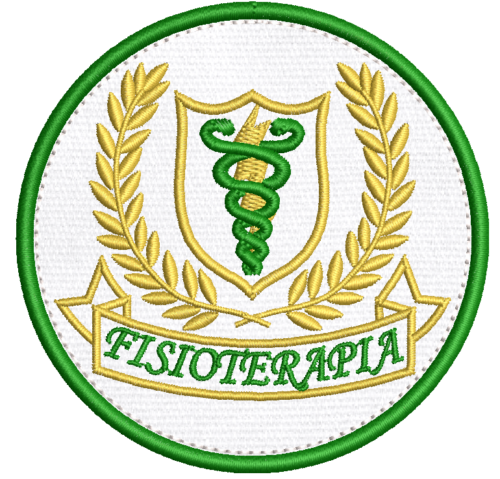 Patch Bordado saúde Fisioterapia - Profissão - Curso 8x8cm