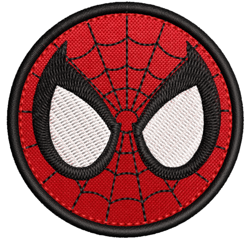 Patch bordado Spiderman Super-herói Vingadores 5cm