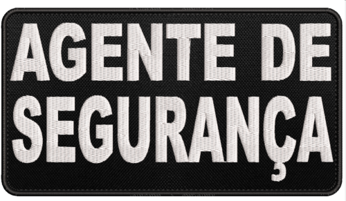 Patch bordado Agente de Segurança 18x10cm para colete