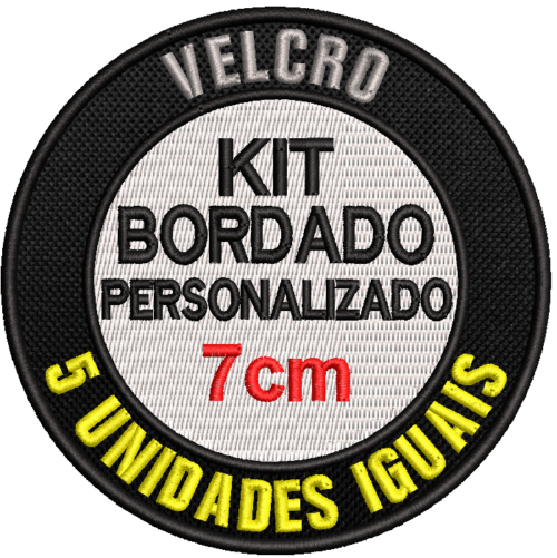 Kit Patch Bordado Personalizado - 5 unidades iguais 7cm - Image 7