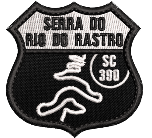 Patch bordado Serra do Rio do Rastro 5x5cm