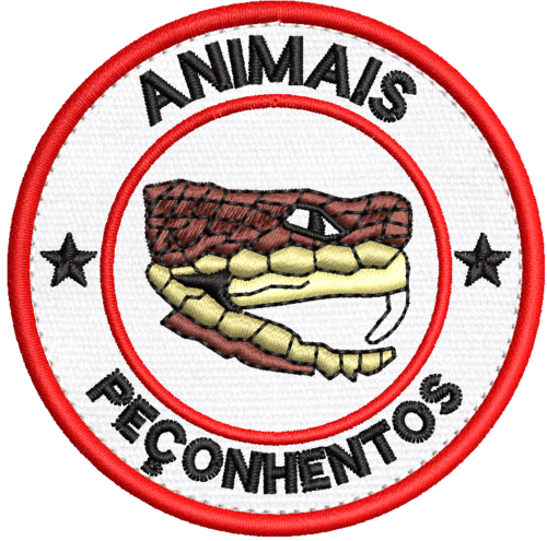 Patch bordado Animais Peçonhentos 7cm