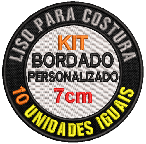 Kit Patch Bordado Personalizado - 10 unidades iguais 7cm - Image 7