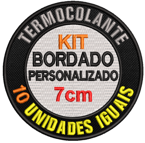 Kit Patch Bordado Personalizado - 10 unidades iguais 7cm - Image 8