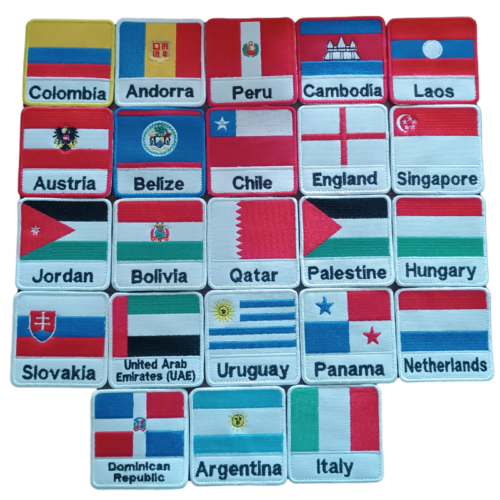 Patch Bordado Bandeira Belize 7x7cm - Image 2