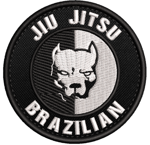 Patch Bordado jiu jitsu brasilian 7cm