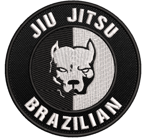 Patch Bordado jiu jitsu brasilian 10cm