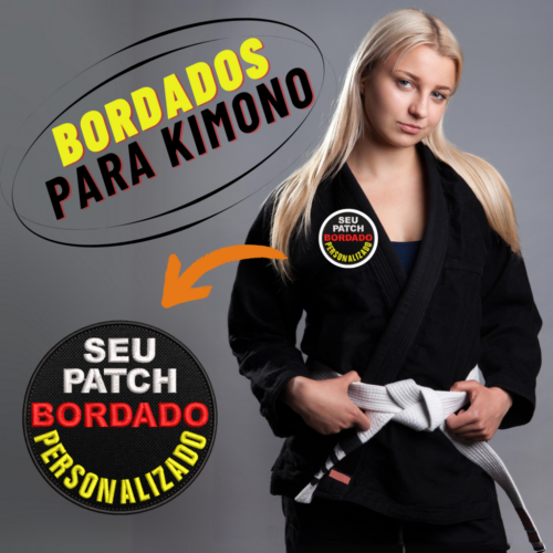 Patch Bordado jiu jitsu brasilian 10cm - Image 3