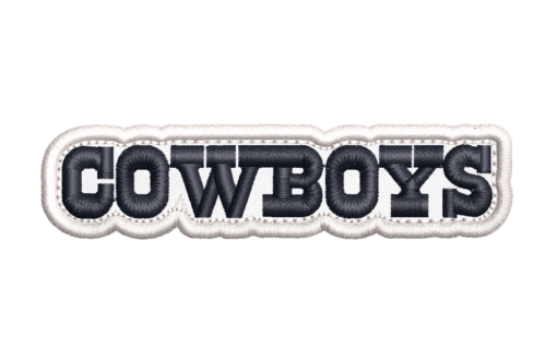 Patch Bordado Cowboys 8x2cm