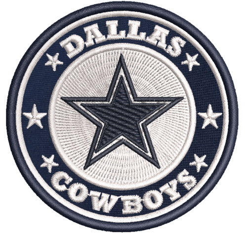 Patch Bordado Dallas Cowboys 7x7cm