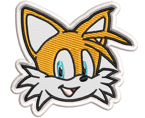 Patch Bordado Tails 7x6,4cm Sonic