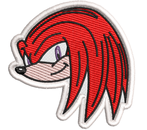 Patch Bordado knuckles 7x7cm Sonic