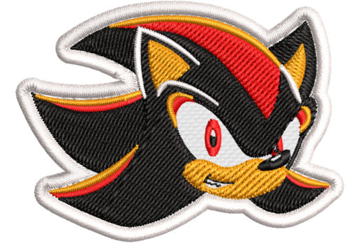 Patch Bordado Shadow 7x5cm Sonic