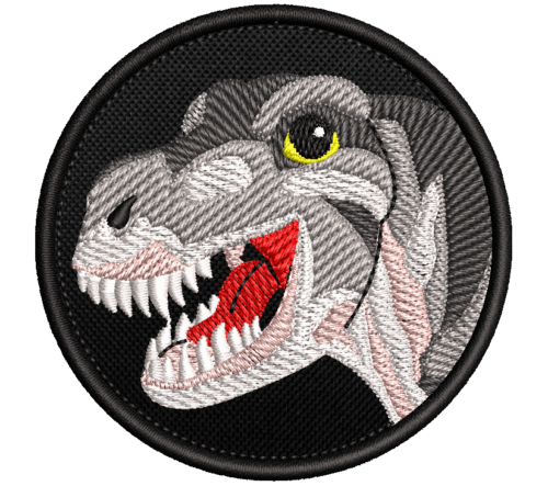 Patch Bordado Bebê Dinossauro 7cm